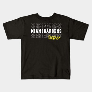 Miami Gardens city Florida Miami Gardens FL Kids T-Shirt